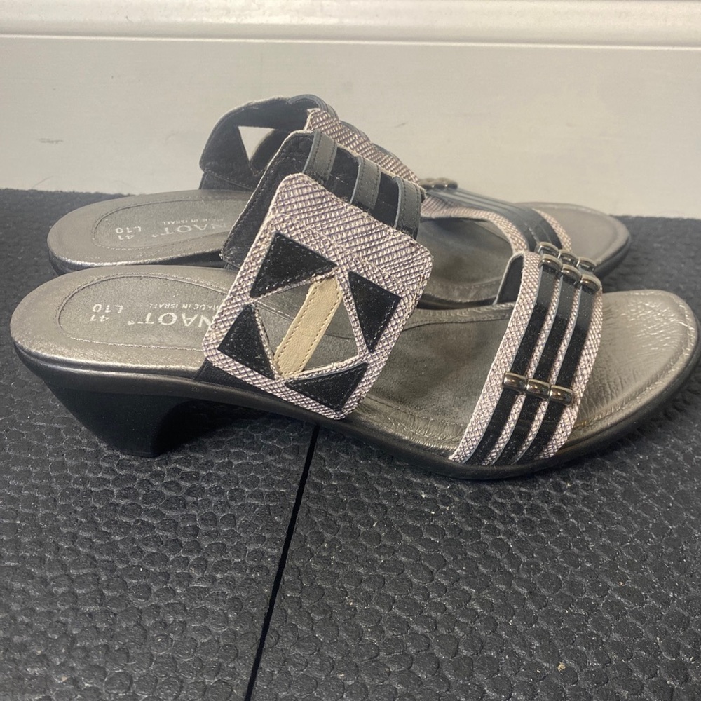 NAOT black slip on heel sandal size 41